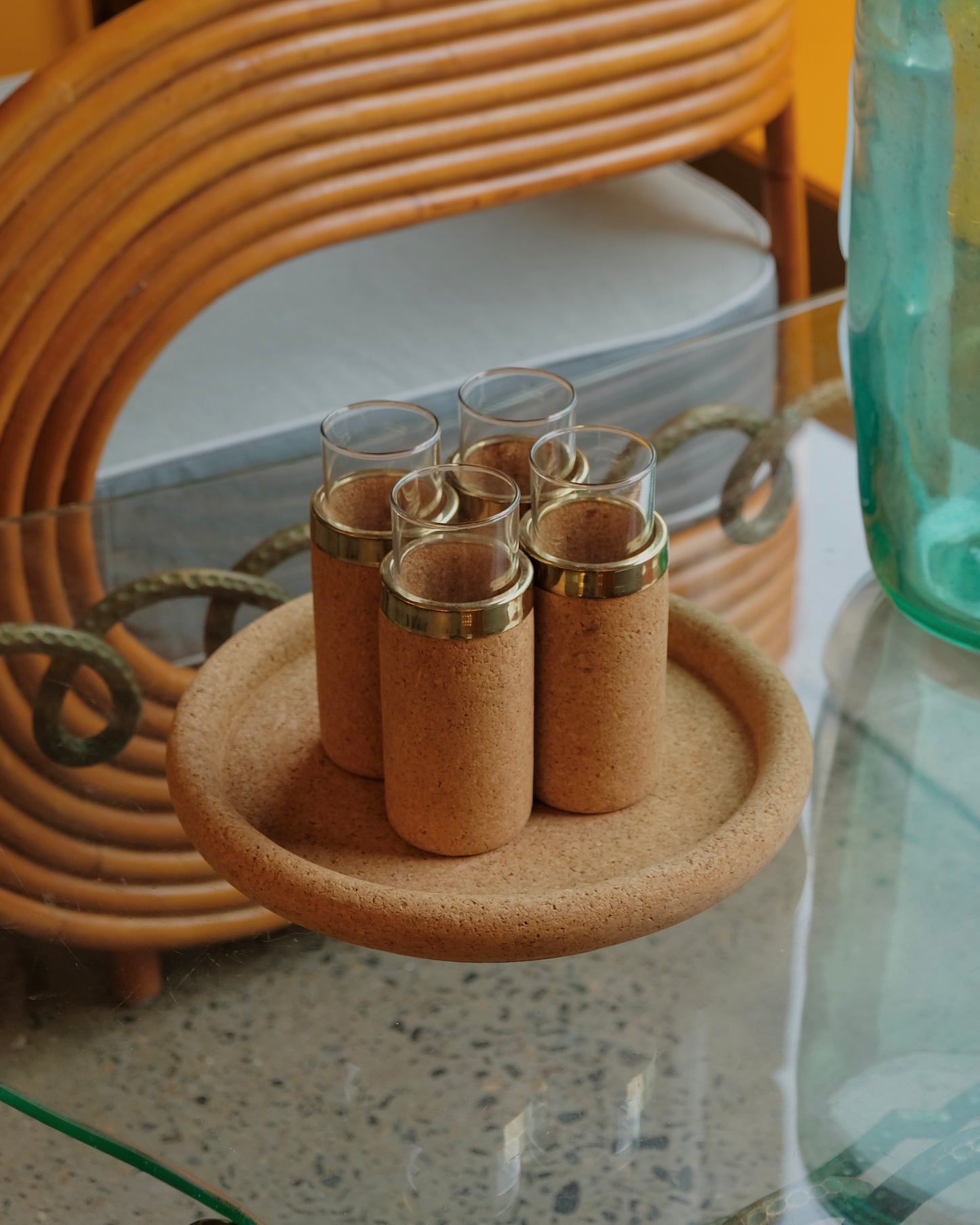 CORK & BRASS MILO GLASS SET
