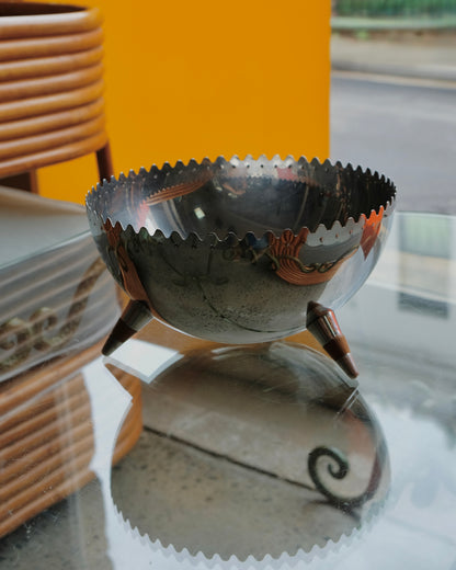 ALESSI STAINLESS STEEL TRIPOD BOWL