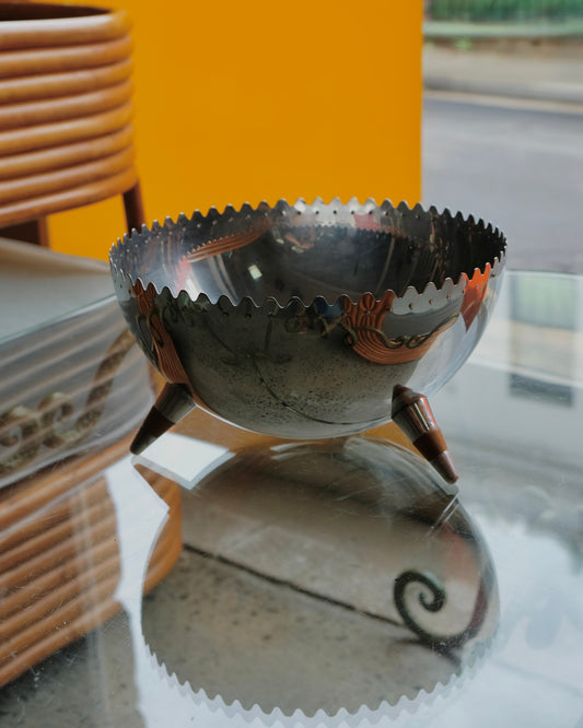 ALESSI STAINLESS STEEL TRIPOD BOWL