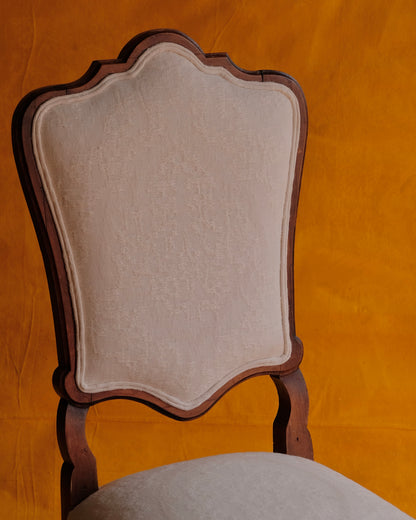 BAROQUE CARVED WALNUT DINING CHAIRS