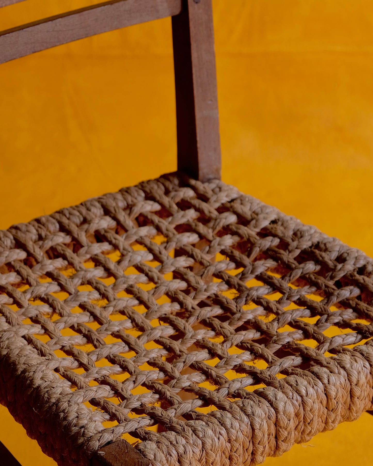 SET OF SIX WOVEN SEAGRASS DINING CHAIRS