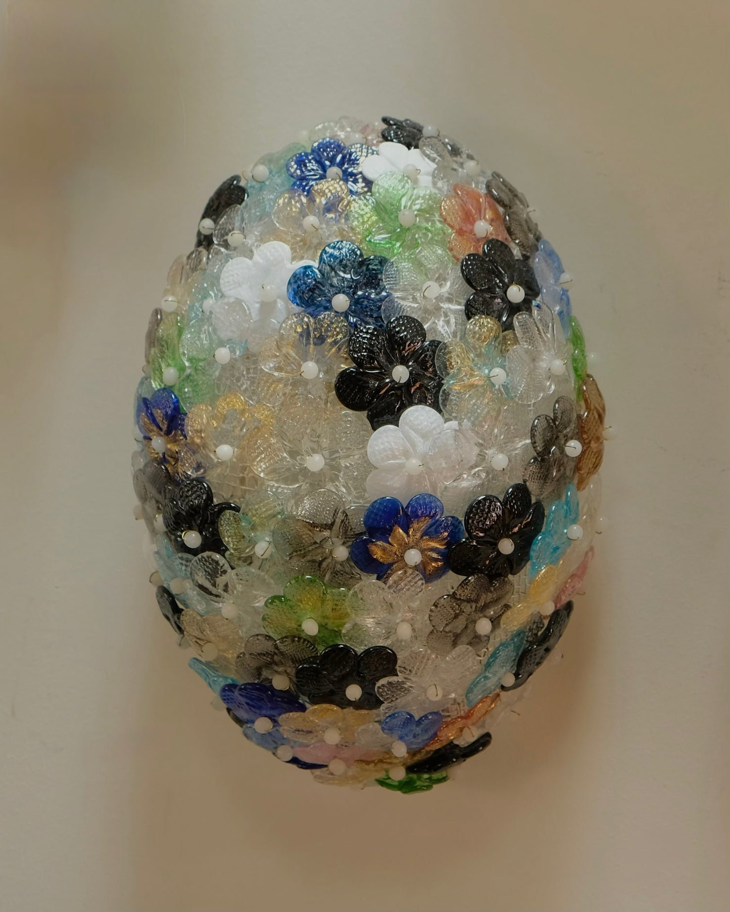 MULTICOLOURED FLORAL MURANO GLASS SCONCES