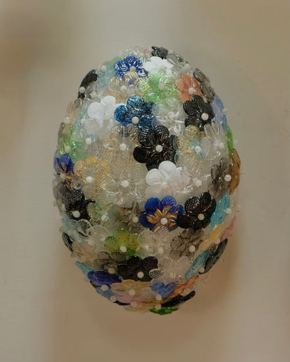 MULTICOLOURED FLORAL MURANO GLASS SCONCES