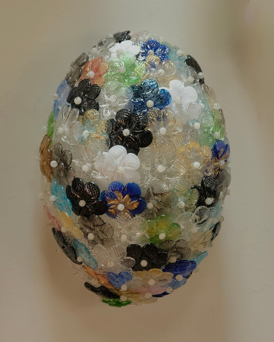 MULTICOLOURED FLORAL MURANO GLASS SCONCES