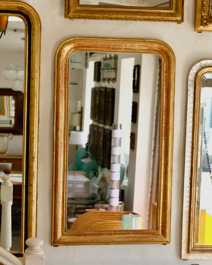 NARROW LOUIS PHILIPPE GILTWOOD MIRROR