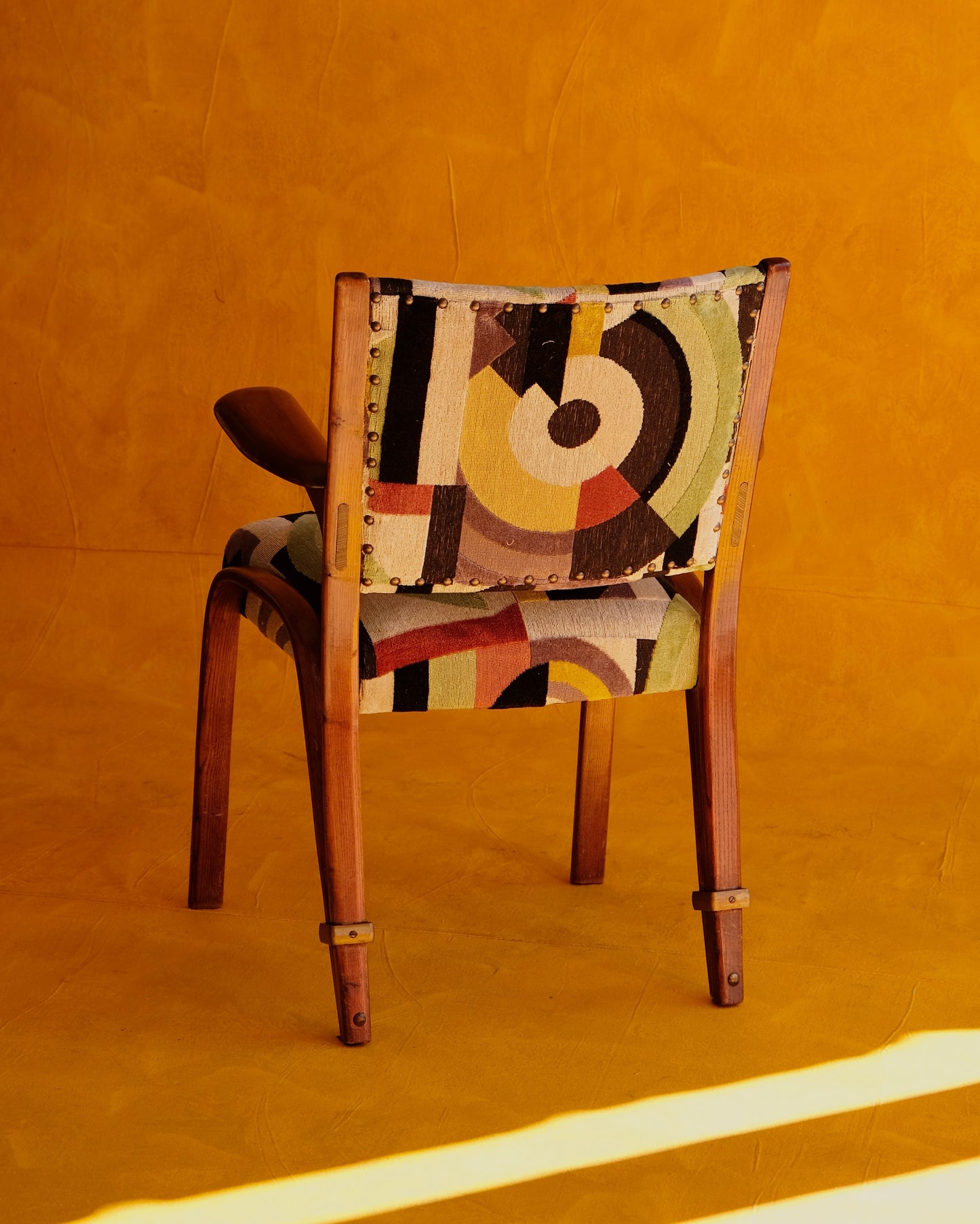 SET OF FOUR DINING CHAIRS w. LA MODERNE VELVET