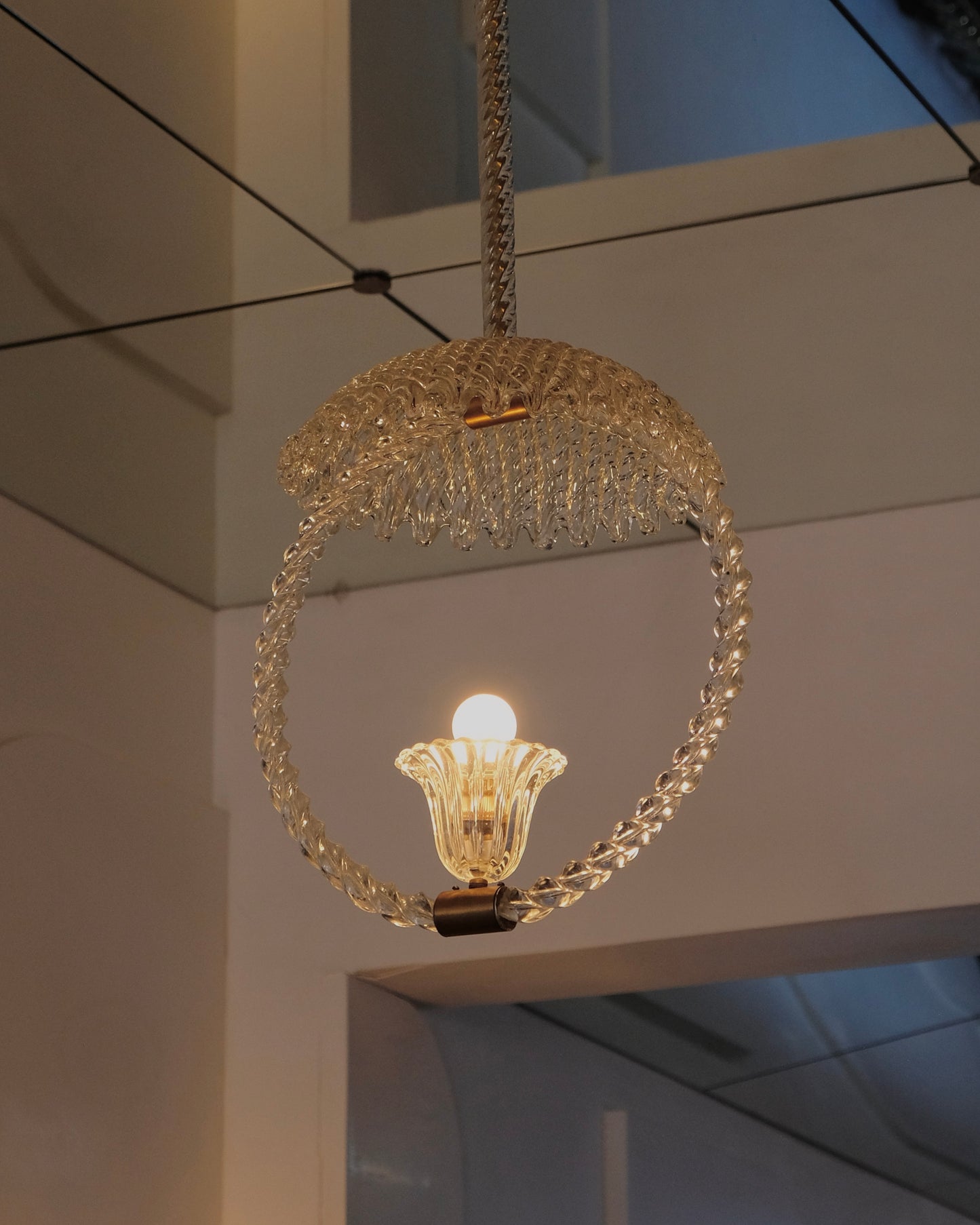 MURANO GLASS FOUNTAIN PENDANT