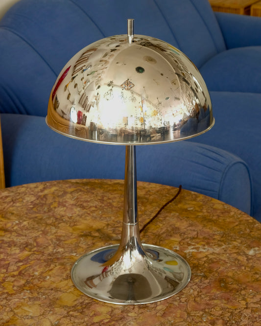 MODERNIST CHROME TULIP TABLE LAMP
