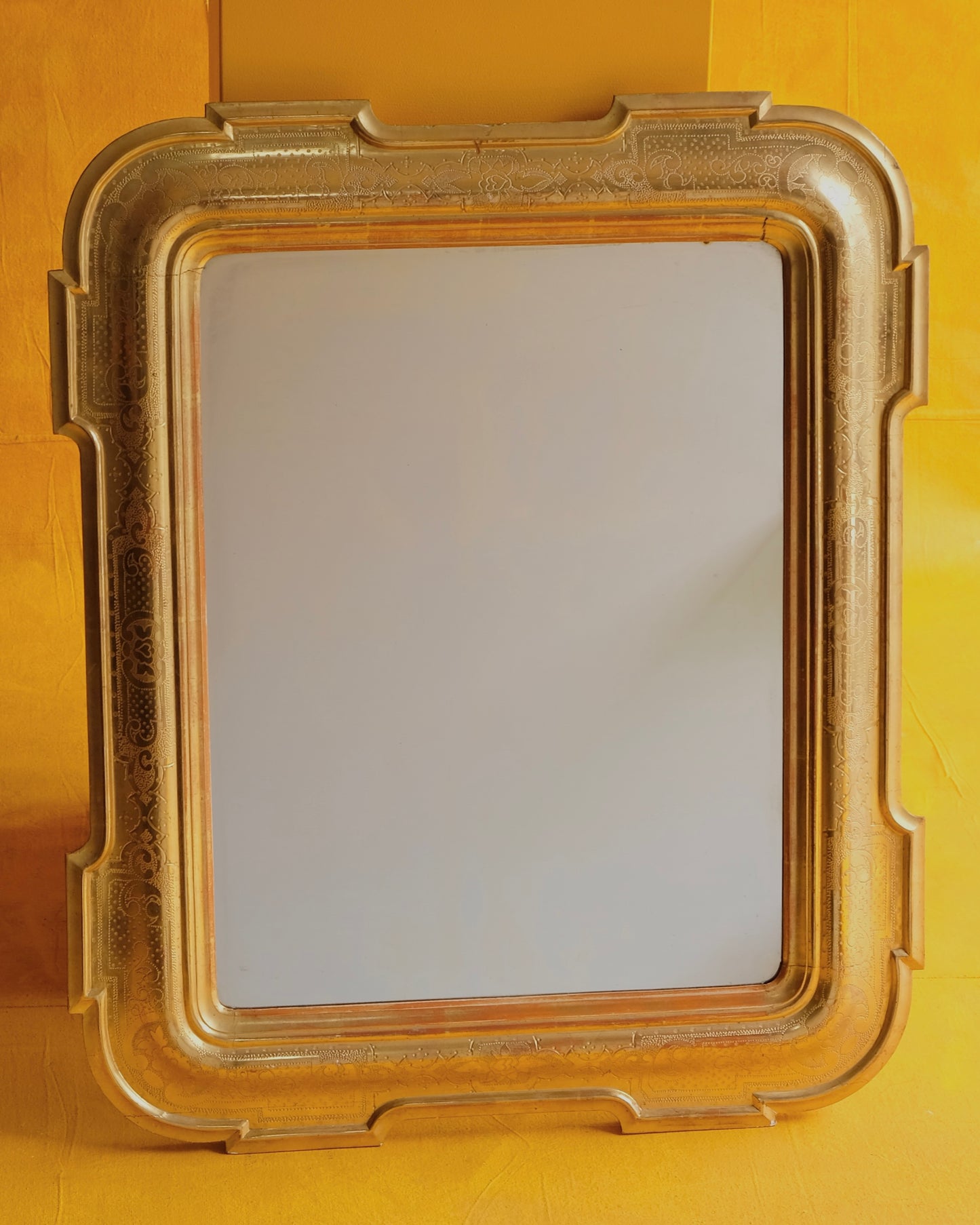 GEOMETRIC LOUIS PHILIPPE GILDED MIRROR