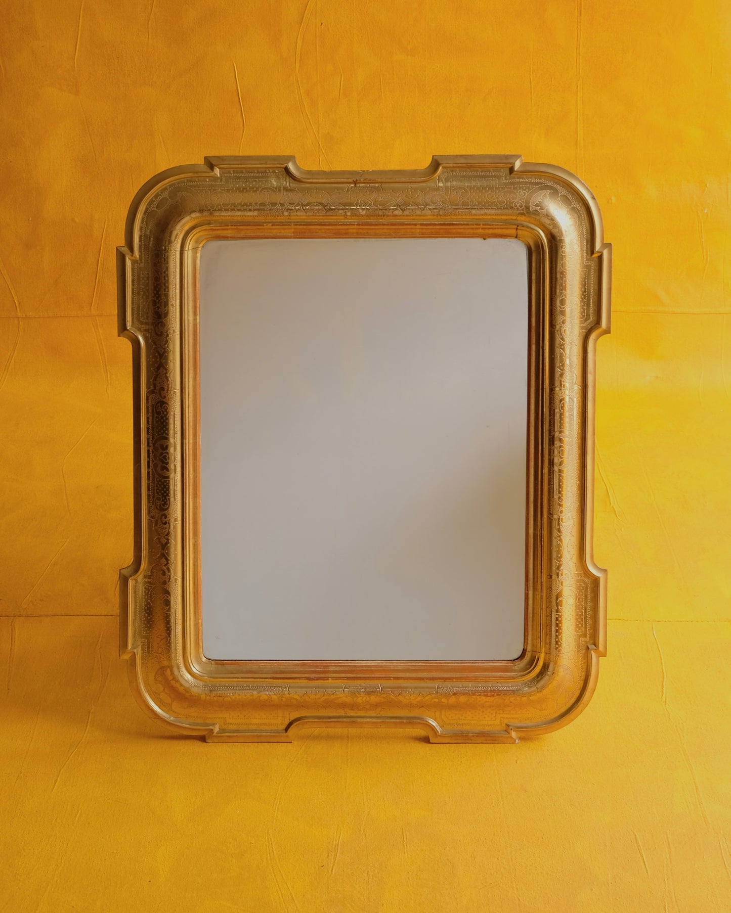 GEOMETRIC LOUIS PHILIPPE GILDED MIRROR