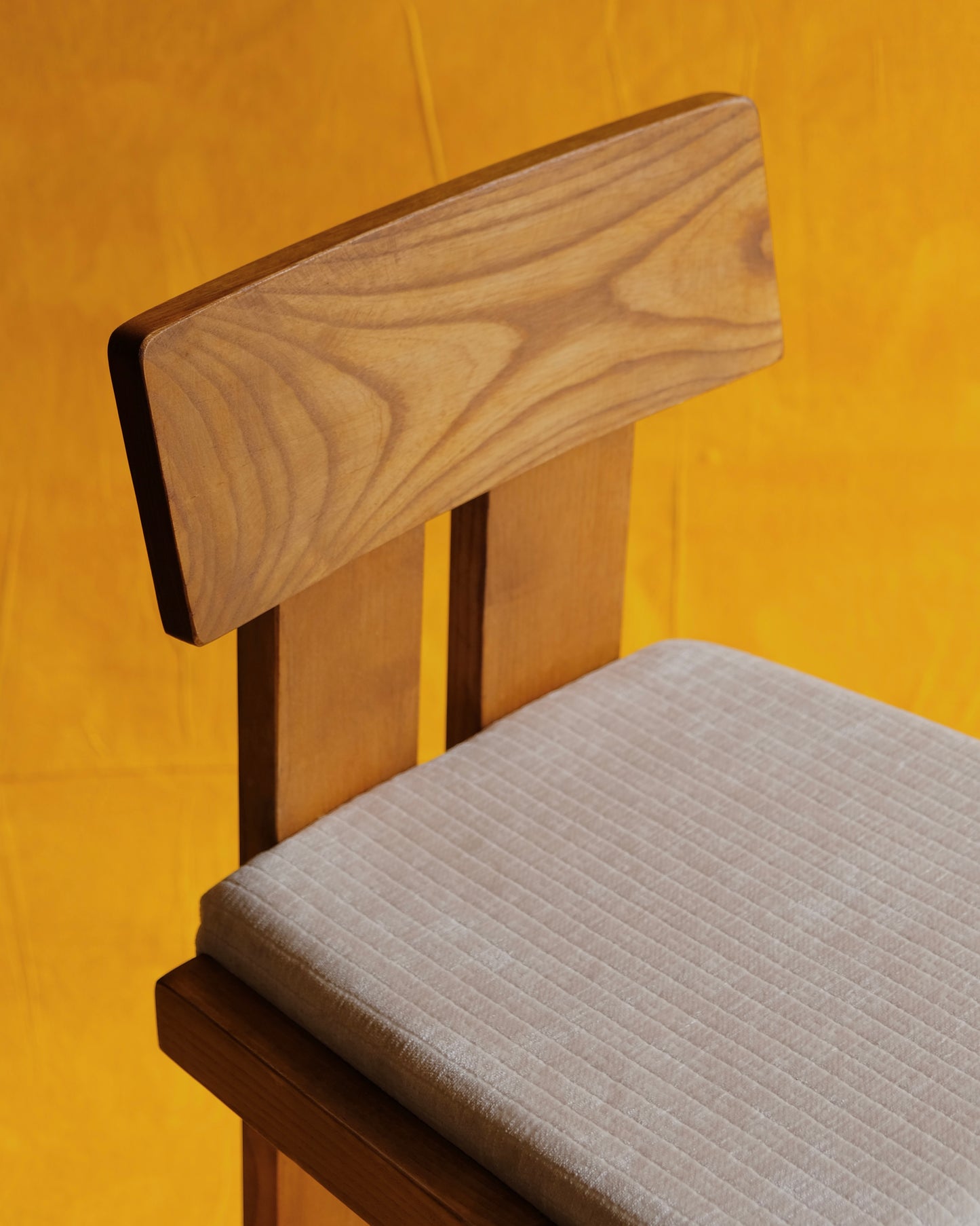 SET OF SIX MODERNIST FRENCH OAK BAR STOOLS
