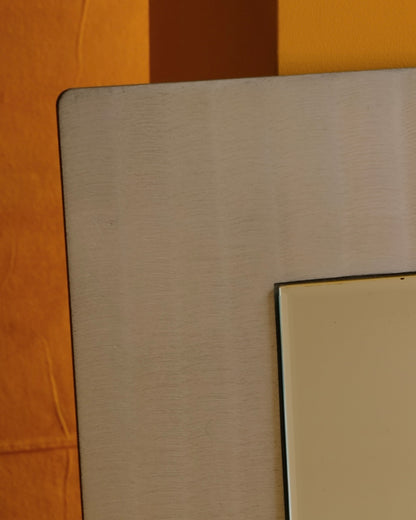 ETCHED DIE-CAST SQUARE ALUMINIUM FRAMED MIRROR