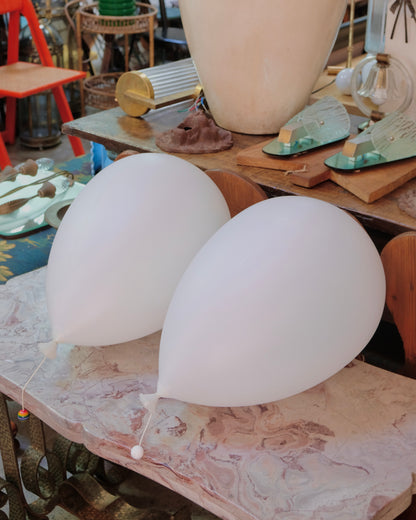 SET OF FOUR COLOURED BALLOON LIGHTS