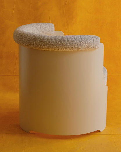PAIR OF CREAM UPHOLSTERED CHAIRS