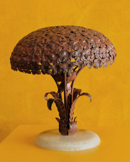 FRENCH FLORAL IRON TABLE LAMP