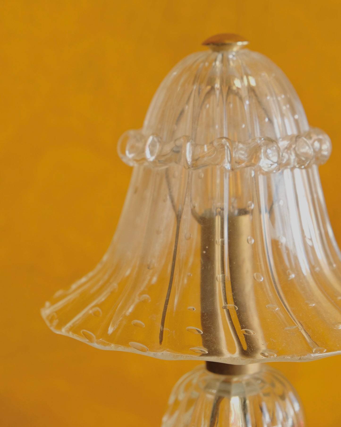 ERCOLE BAROVIER SEEDED MURANO GLASS TABLE LAMP