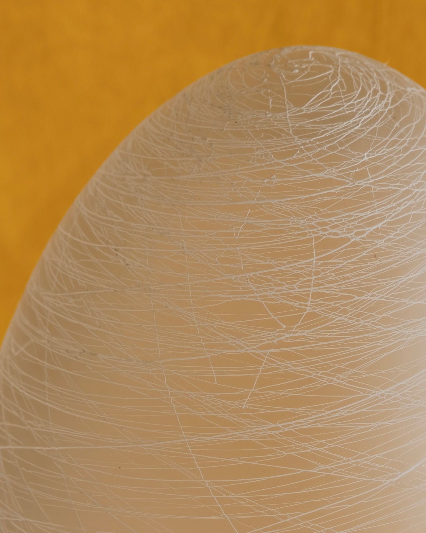 FROSTED MURANO GLASS EGG LAMP