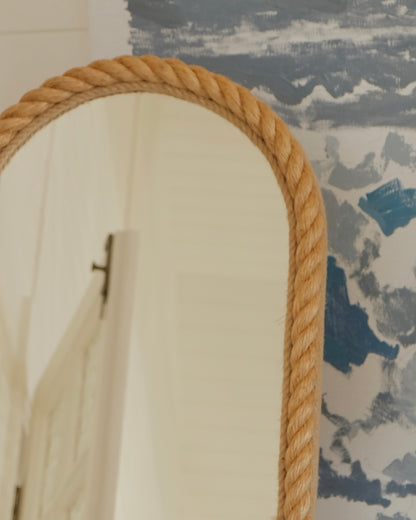 BEVELLED ARCH STANDING ROPE MIRROR