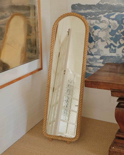 BEVELLED ARCH STANDING ROPE MIRROR