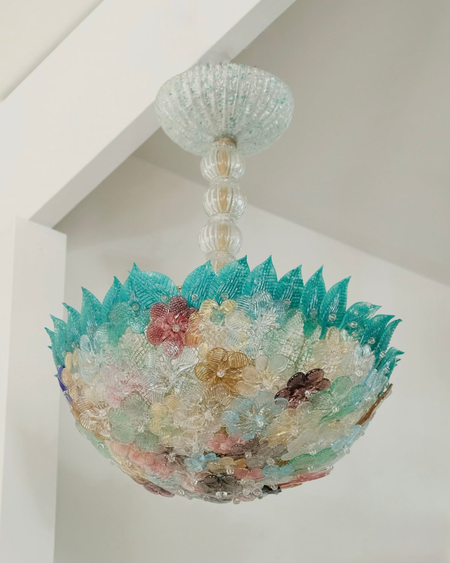 MURANO GLASS REZZONICO FLORAL PENDANT