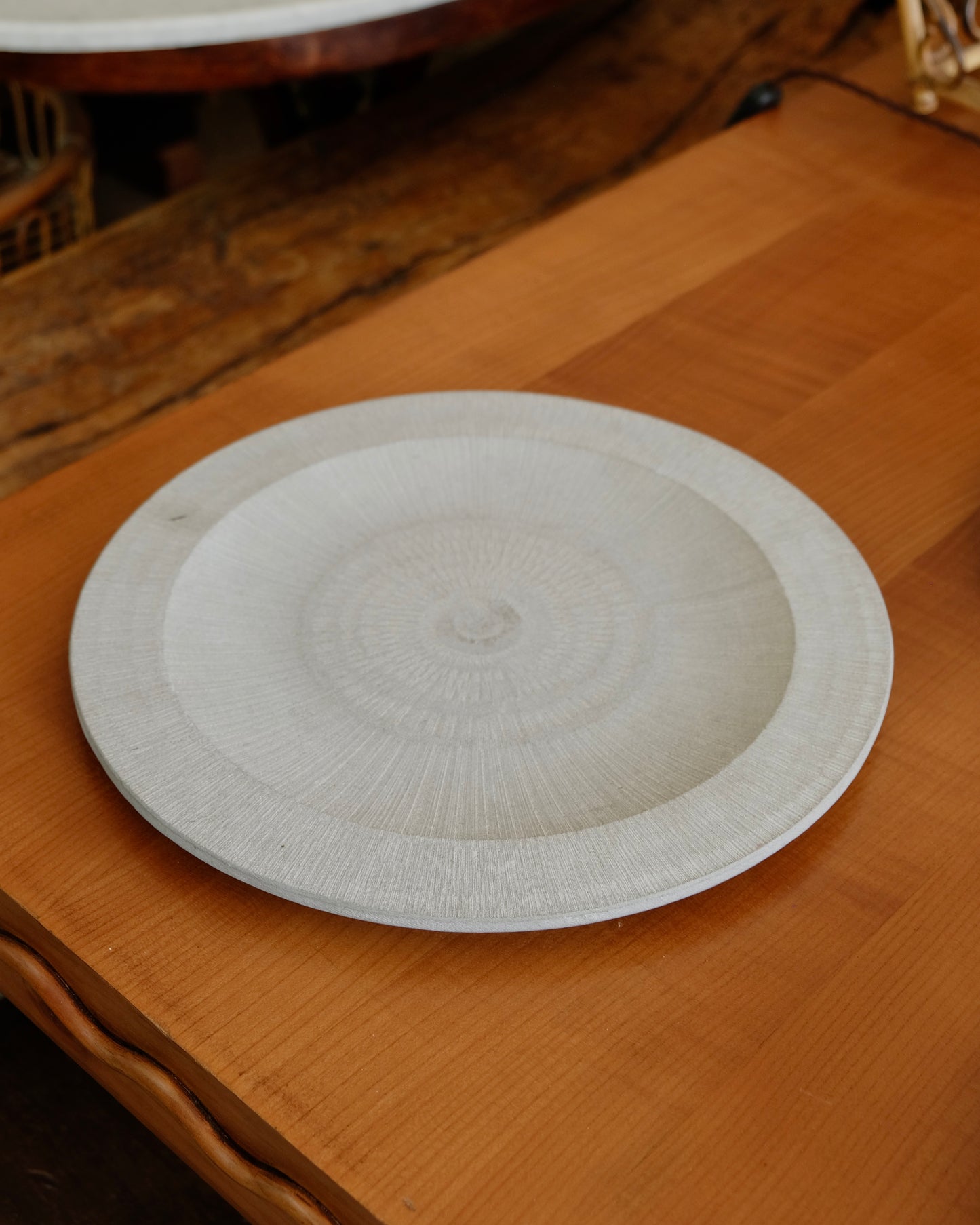SET OF THREE DECORATIVE ITALIAN STONE PLATES