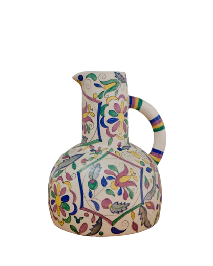 HAND PAINTED CERAMIC JUG