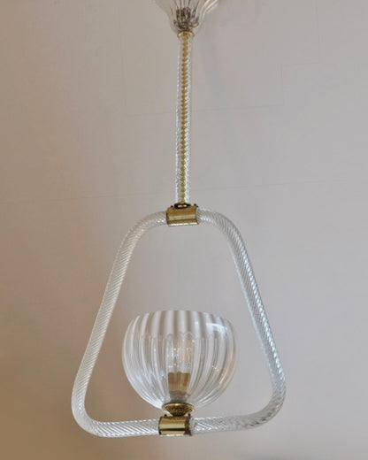 MURANO GLASS TRIANGULAR PENDANT