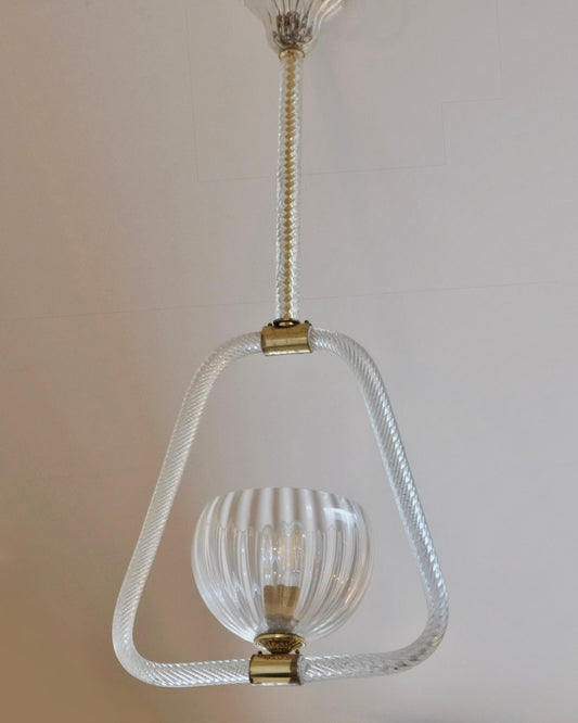 MURANO GLASS TRIANGULAR PENDANT