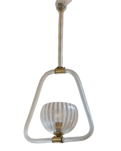 MURANO GLASS TRIANGULAR PENDANT