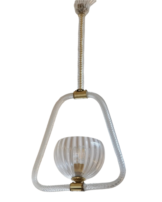 MURANO GLASS TRIANGULAR PENDANT