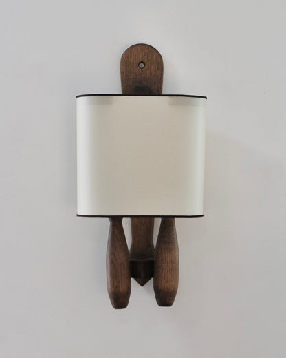 FRENCH OAK WALL SCONCE