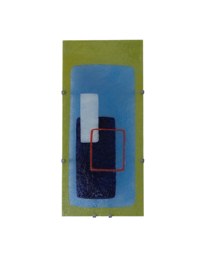 RECTANGULAR GEOMETRIC COLOURFUL WALL LIGHT