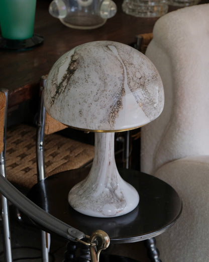 MARBLED GLASS TABLE LAMP