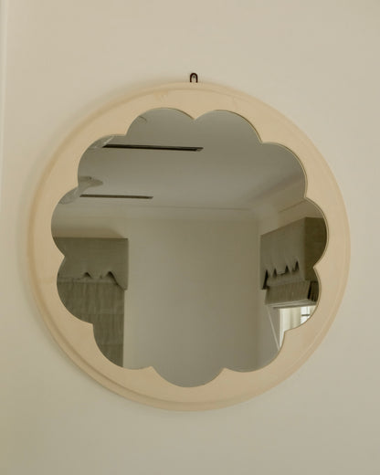 PAIR OF INSET PETAL MIRRORS