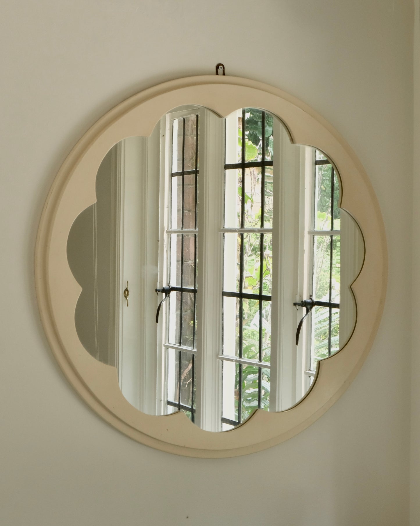 PAIR OF INSET PETAL MIRRORS