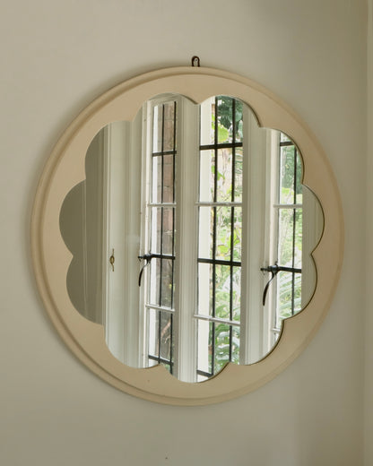 PAIR OF INSET PETAL MIRRORS
