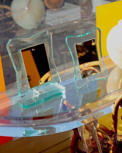 BEVELLED GLASS VANITY MIRROR