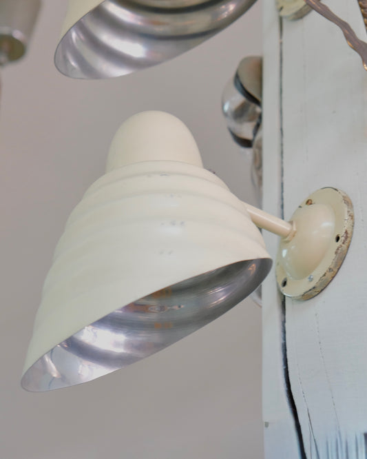 CHROME SHELL WALL LIGHTS
