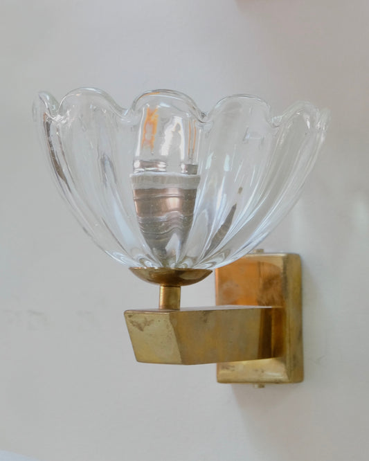 FLOWER SHAPED MURANO GLASS WALL SCONCES