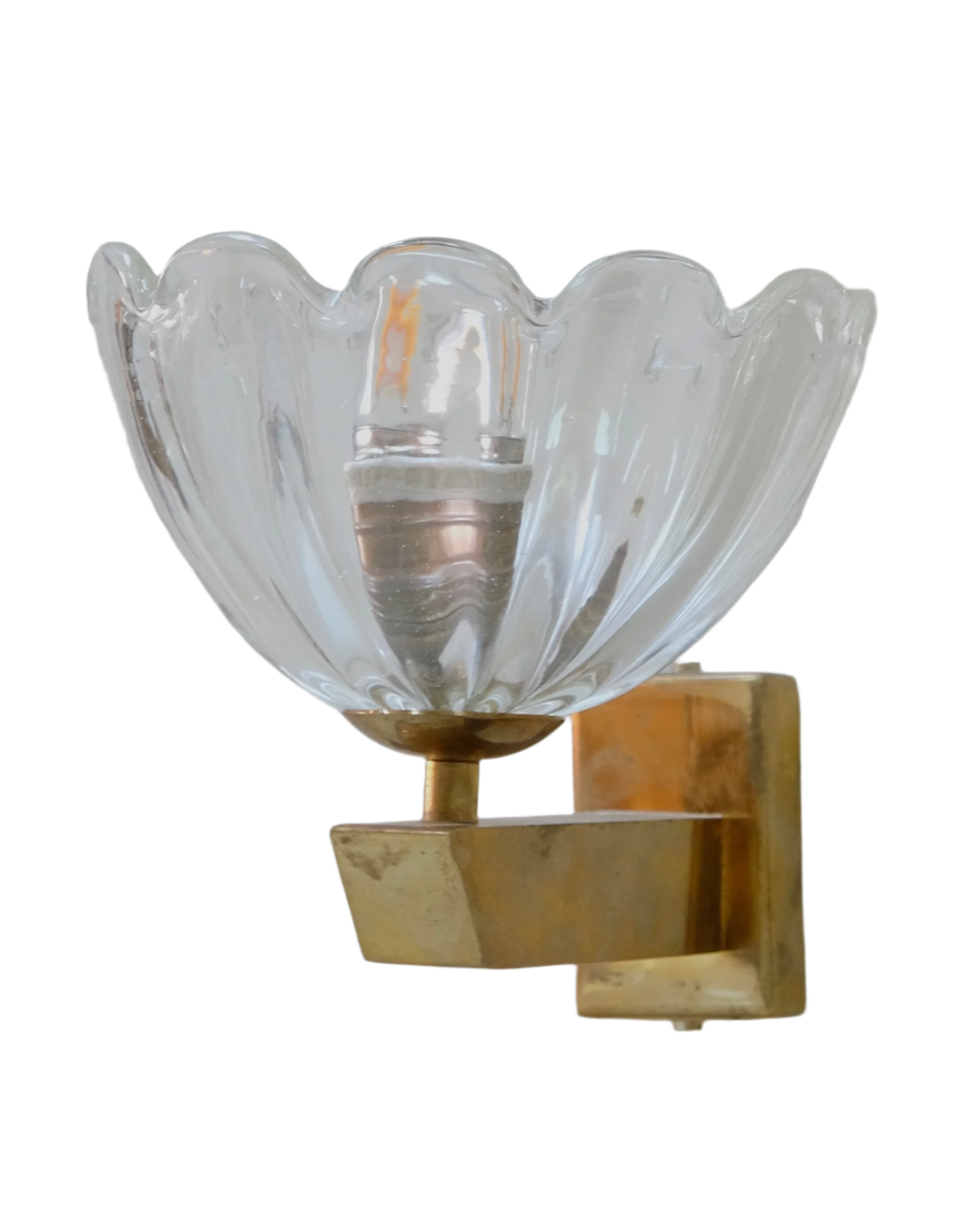FLOWER SHAPED MURANO GLASS WALL SCONCES