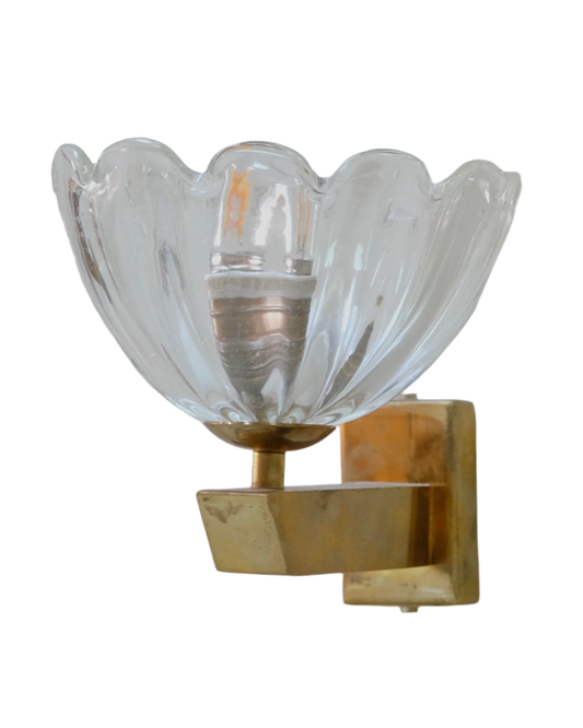 FLOWER SHAPED MURANO GLASS WALL SCONCES
