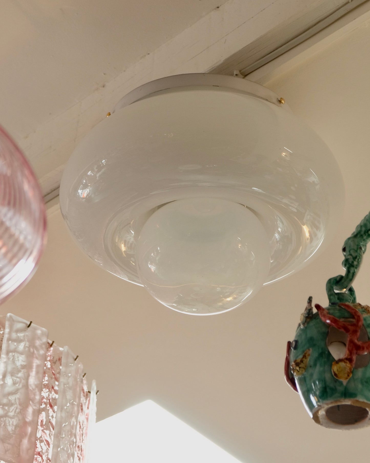 ELECTRA TWIN GLASS CEILING LIGHT