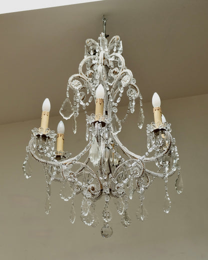 19TH CENTURY SEVEN LIGHT CHANDELIER