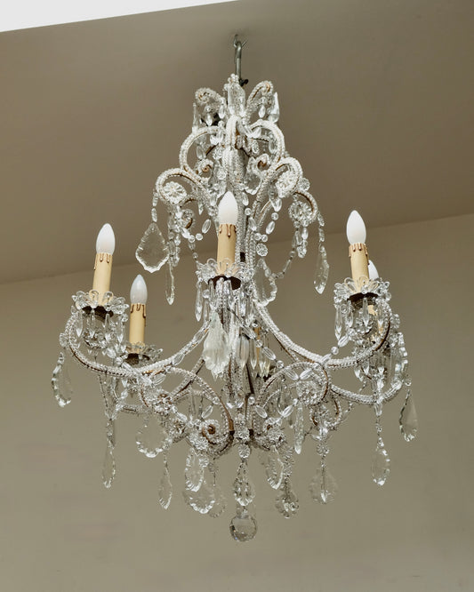 19TH CENTURY SEVEN LIGHT CHANDELIER
