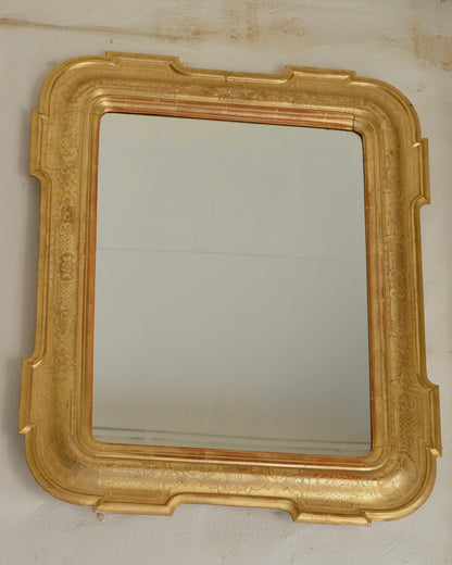 GEOMETRIC LOUIS PHILIPPE GILDED MIRROR