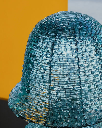 SEGMENTED GLASS TAO MUSHROOM LAMP