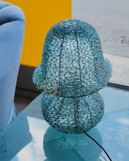 SEGMENTED GLASS TAO MUSHROOM LAMP