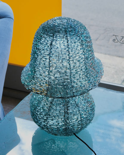 SEGMENTED GLASS TAO MUSHROOM LAMP