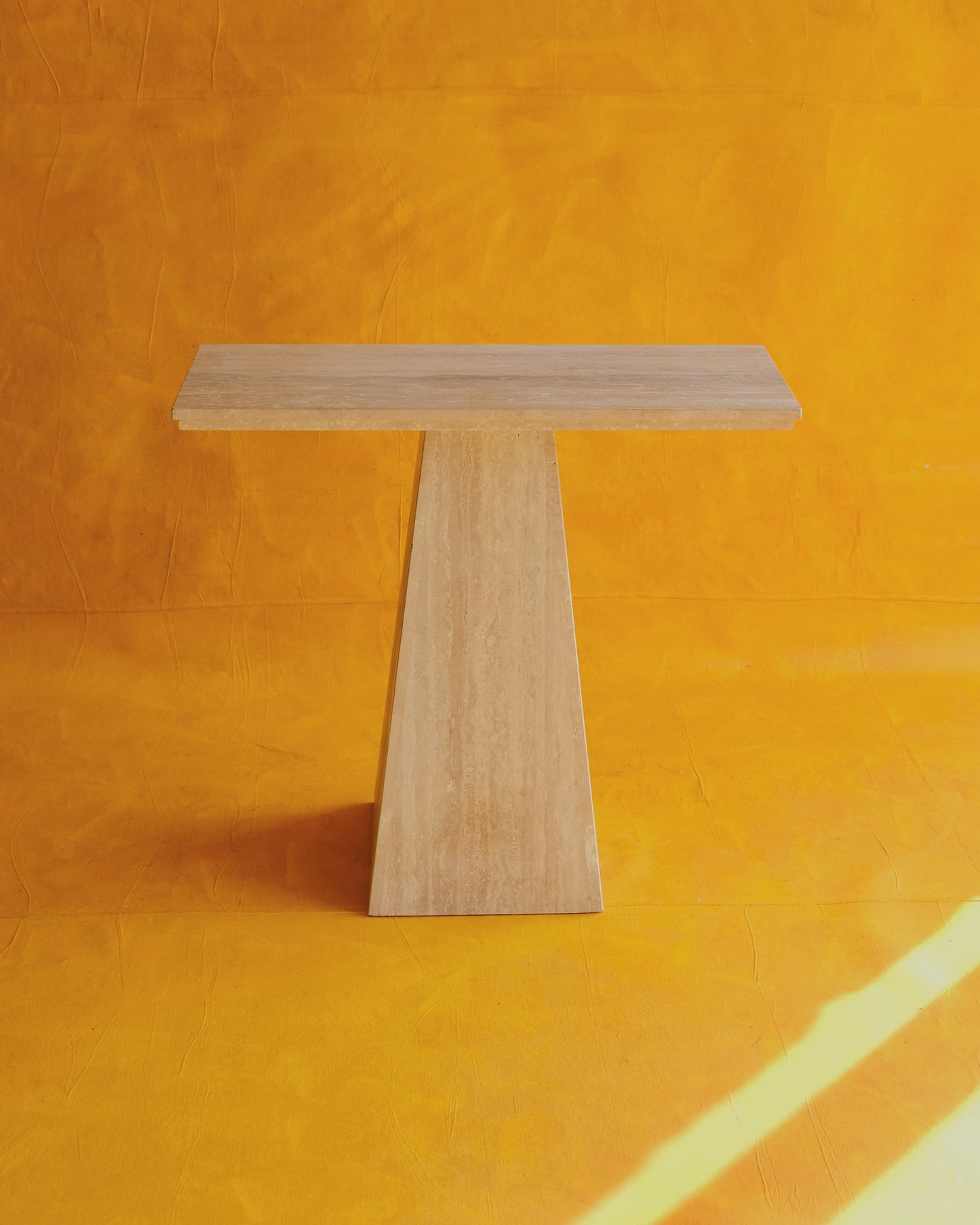 PAIR OR TAPERED MARBLE CONSOLES