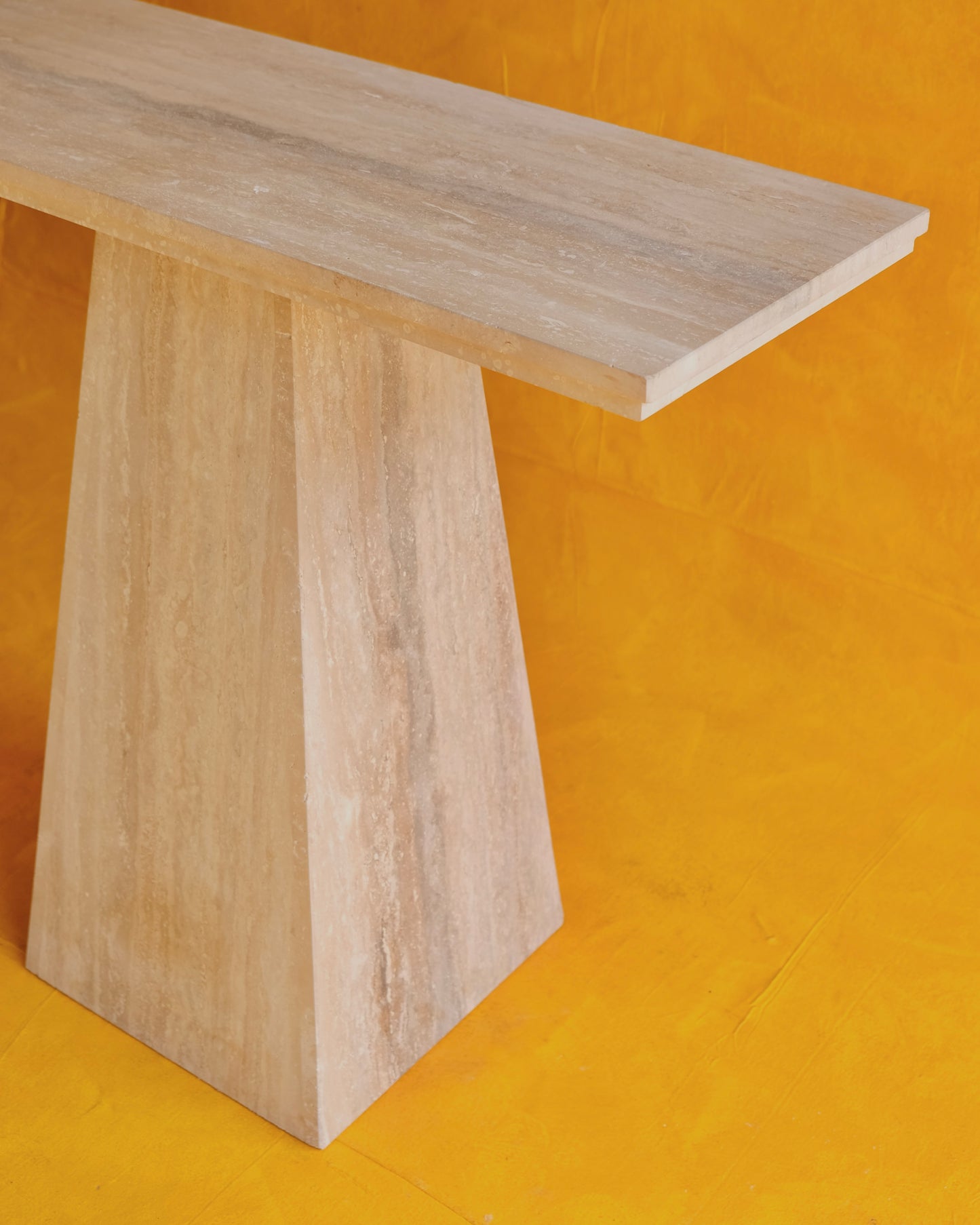 PAIR OR TAPERED MARBLE CONSOLES